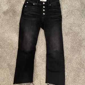 Petite Demi-boot crop Jean in charcoal